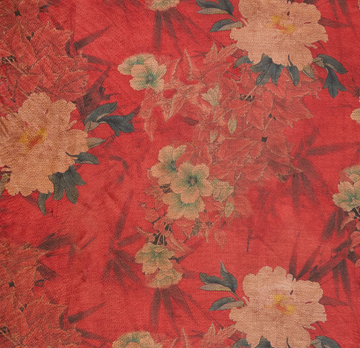 Hangzhou Red Silk Throw Pillowcase